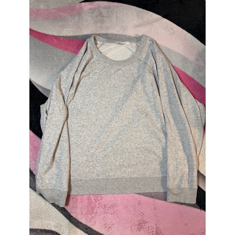 Secret Treasures Womens 3X Heather Gray Raglan Sleeve French Terry Sweatshirt